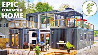 Mind-Blowing Modular Shipping Container Home with Open-Concept Design - Full Tour