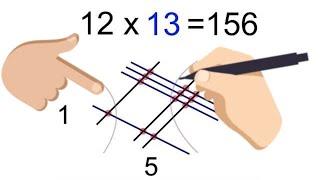 Multiplicación Japonesa |multiplicar utilizando líneas