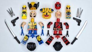 LEGO MARVEL DEADPOOL & WOLVERINE MINIFIGURES. UNOFFICIAL LEGO