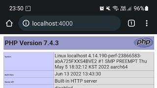 [Non-Root] Install PHP localhost on Android via linux of UserLAnd