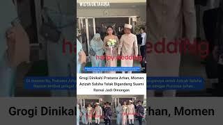 Azizah Salsha malu-malu digandeng Pratama Arhan #azizahsalsha #pratamaarhan #wedding #fyp #shorts