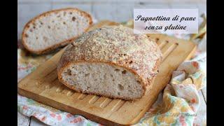 Pagnottina di pane senza glutine e senza impasto