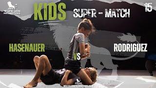 BJJ KIDS SUPER MATCH CALLEN HASENAUER (RENATO TAVARES) VS. JOSHUA RODRIGUEZ (VRMA)