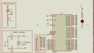 LED Blinking using 8051 Microcontroller