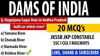 Dams of India l Top 20 MCQS l JKP Constable l Forest guard l SSC l CGL l @keepgrowingwithshamsher