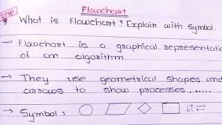 What Is a Flowchart? Explain With Symbols. || C language || In Hindi