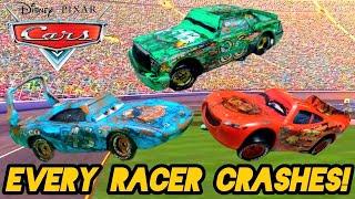 Disney Pixar Cars | The King's Big Crash, But Every Racer Crashes