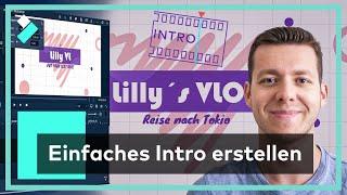 Einfaches Intro erstellen: Text Intro mit Vorlage schnell erstellen  | Filmora X Showcase