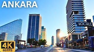 Driving Tour 4K: Ankara Turkey (Türkiye)  | City Travel & Sightseeing Tour