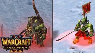 Warcraft 3 Reforged Orc Units Old vs New COMPARISON REACTION VIDEO