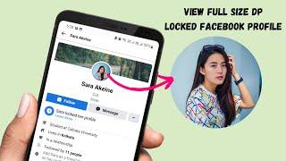 How to view profile picture of locked facebook profile