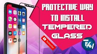 INSTALL TEMPERED GLASS ON ANY PHONE IN EASIEST WAY | PROTECTED NO BUBBLES AND AIRLIFT | TKV