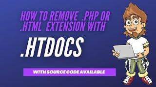 How to remove  .php extension from webpage using .htaccess file || Code Caption