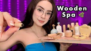 ASMR Wooden Spa  Wooden Makeup, Wooden Skincare, Wooden Haircut  Layered Sounds for Sleep