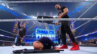 Roman Reigns Attacks Paul Heyman Brock Lesnar Saves - WWE Smackdown 12/17/21 (Full Segment)