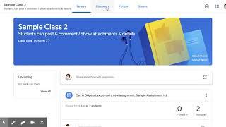 Classroom: Leaving a private comment