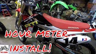 The Easiest and Best Way To Install a Hardline Hour Meter on a Motocross Bike!