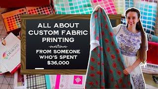 All about custom printed fabric: how to design, where to order, and using it to build a business
