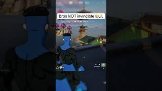 If he’s invincible why can I see him? #fortnite #gaming #memes #invincible #fortniteclips