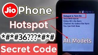 HOTSPOT IN JIO PHONE|JIO PHONE NEW UPDATE | JIO PHONE HOTSPOT | JIO PHONE SECRET CODE|ONLINE HOTSPOT