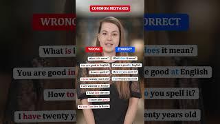 COMMON MISTAKES WRONG VS. CORRECT SENTENCES #shrots, #EnglishMistakes, #CommonMistakes