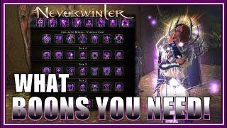 What BOONS you NEED for DPS/HEAL/TANK - Blessed Boons Changed! Avoid This Bug! - Neverwinter M27