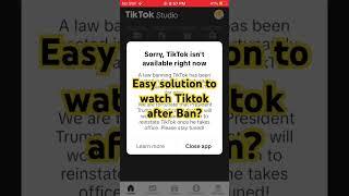 How to Watch TikTok in the USA After the Ban!  #usa #tiktok #shorts #vpn