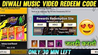 DIWALI MUSIC VIDEO REDEEM CODE | FREE FIRE REDEEM CODE TODAY | REDEEM CODE FREE FIRE |FF REDEEM CODE