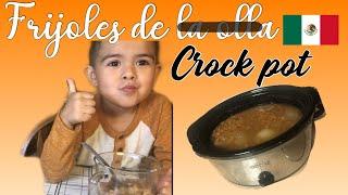 How to make Mexican frijoles (beans) in a crock pot!