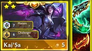 3 Star ⭐⭐⭐ Kai'Sa - 7 Mutant 6 Challenger | TFT Set 6.5