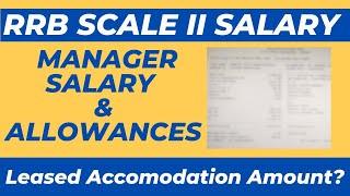 IBPS RRB Scale II GBO/SO Latest Salary Slip 2024 Plus Allowances | Banker Couple