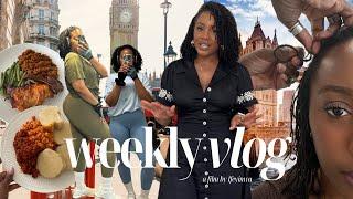 LIFE IN MY 30s | MICROLOCS RETIE IN LONDON, WEIGHT LOSS UPDATE, TK MAXX HAUL, COOKING & MORE