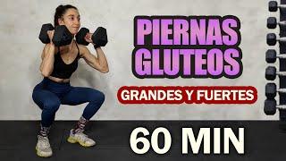 RUTINA PARA AUMENTAR GLUTEOS Y PIERNAS EN CASA | Entrenamiento COMPLETO 60 Minutos Intensos