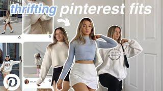 thrift my pinterest board with me for cosy closet basics ( + how i style my finds!! )