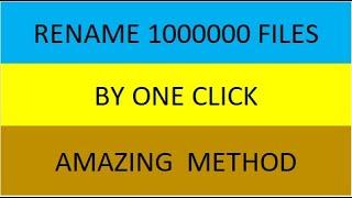 Renaming the multiple files at one time | Info Talkers