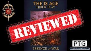 The 9th Age - Essence of War Quickplay Review - Proxy Table Gaming