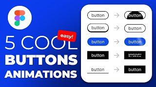 5 Amazing Button Animations in Figma | Tutorial