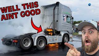 My Scania Caught FIRE at Finnish Truck Show! It Was BAD…