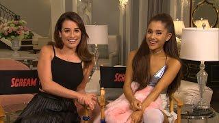 EXCLUSIVE: Lea Michele & Ariana Grande Show Off 'Scream Queens' Killer Set