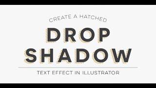 Create a Hatched Drop Shadow Text Effect in Illustrator