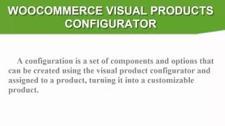 Woocommerce Visual Product Configurator: Create a configurable product