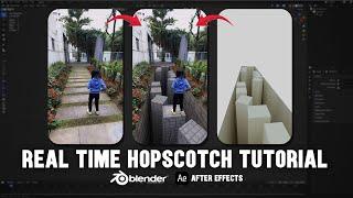 Easy Blender Tutorial: Realistic 3D Hopscotch Set in Blender