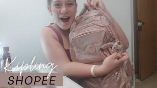 UNBOXING MOCHILA KIPLING DA SHOPEE | VALENTINA SAFIRA