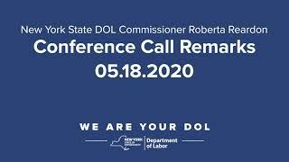 Statement by NYS DOL Commissioner Roberta Reardon 05/18/2020
