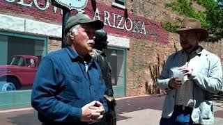 Standing On the Corner with Sculptor Ron Adamson