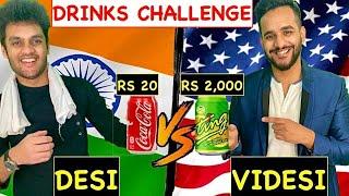 INDIA vs USA !! (DESI vs VIDESI Drinks Challenge )