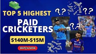 5 Highest Paid Cricketers In The World 2023 | Cricket World Cup