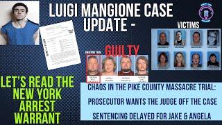 Luigi Mangione NY Arrest Warrant: Let's Read It & Billy Wagner's Trial Pike County Massacre In Chaos