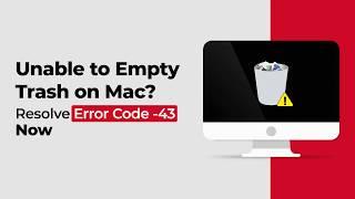 Fix error code 36 on Mac | Unable to Empty trash on macOS