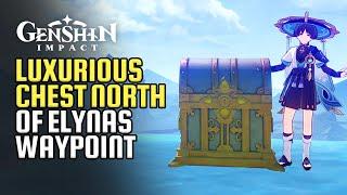 Luxurious Chest North Of Elynas Waypoint Guide | Dragon's Tail Flower Garden Area | Genshin Impact